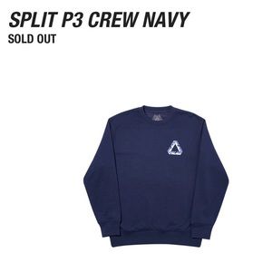 Palace Split P3 Crew Navy Medium